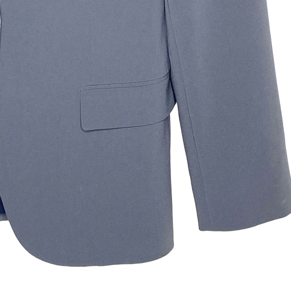 Theory Womens Size 8 Gray Staple Blazer Admiral Crepe - Picture 5 of 8